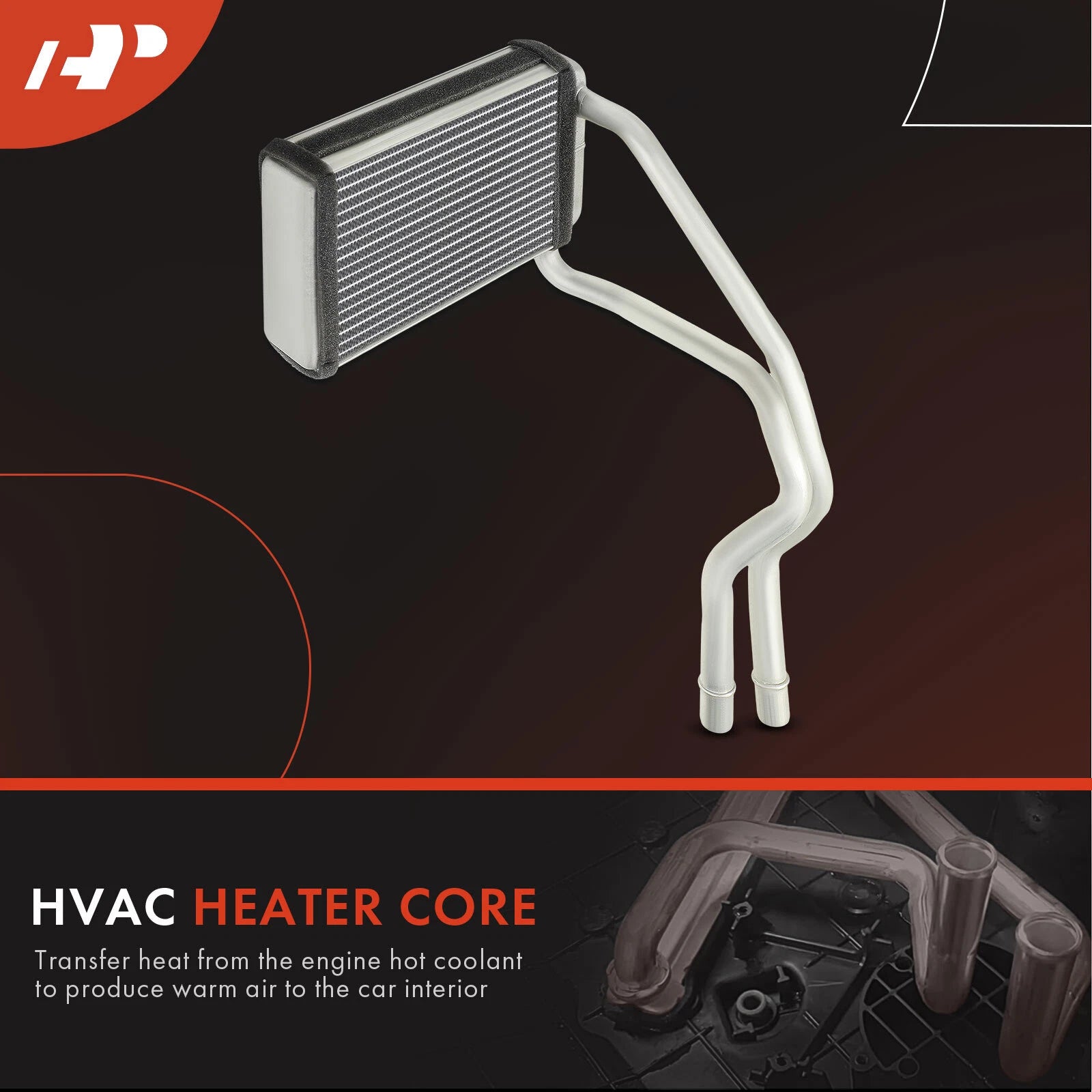 HVAC Heater Core with Tube for Ford Fiesta (2001–2008)
