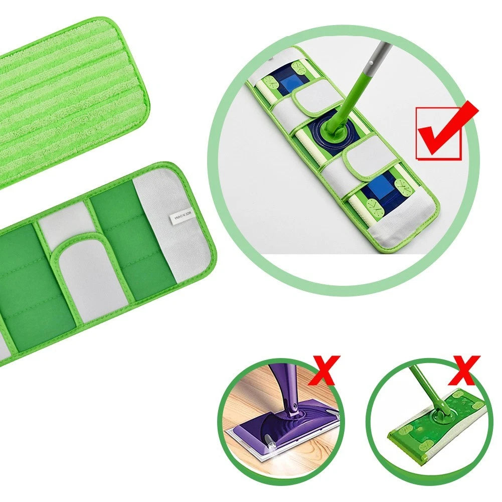 Set of 4 Reusable Mop Pad Refills for Swiffer Sweeper XL
