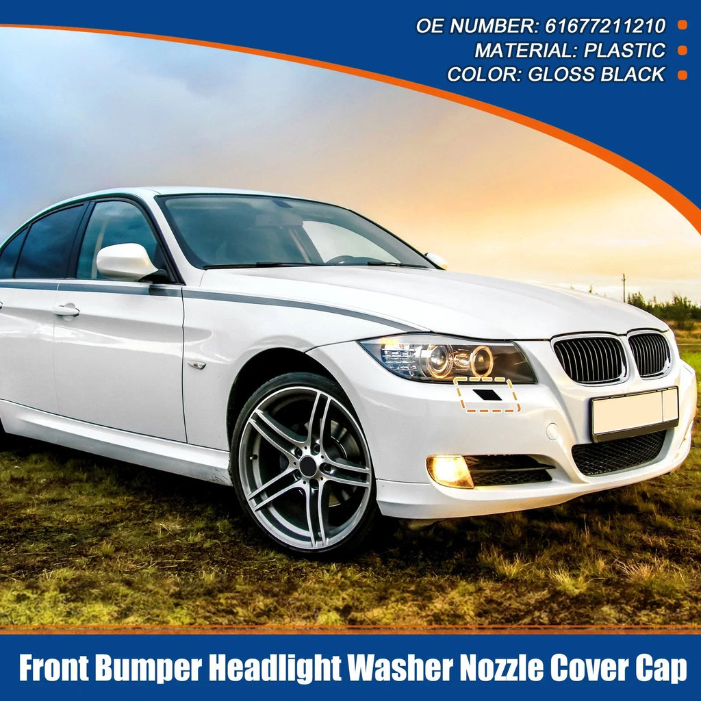 Washer Nozzle Cover for BMW 3 Series E90 Gloss Black