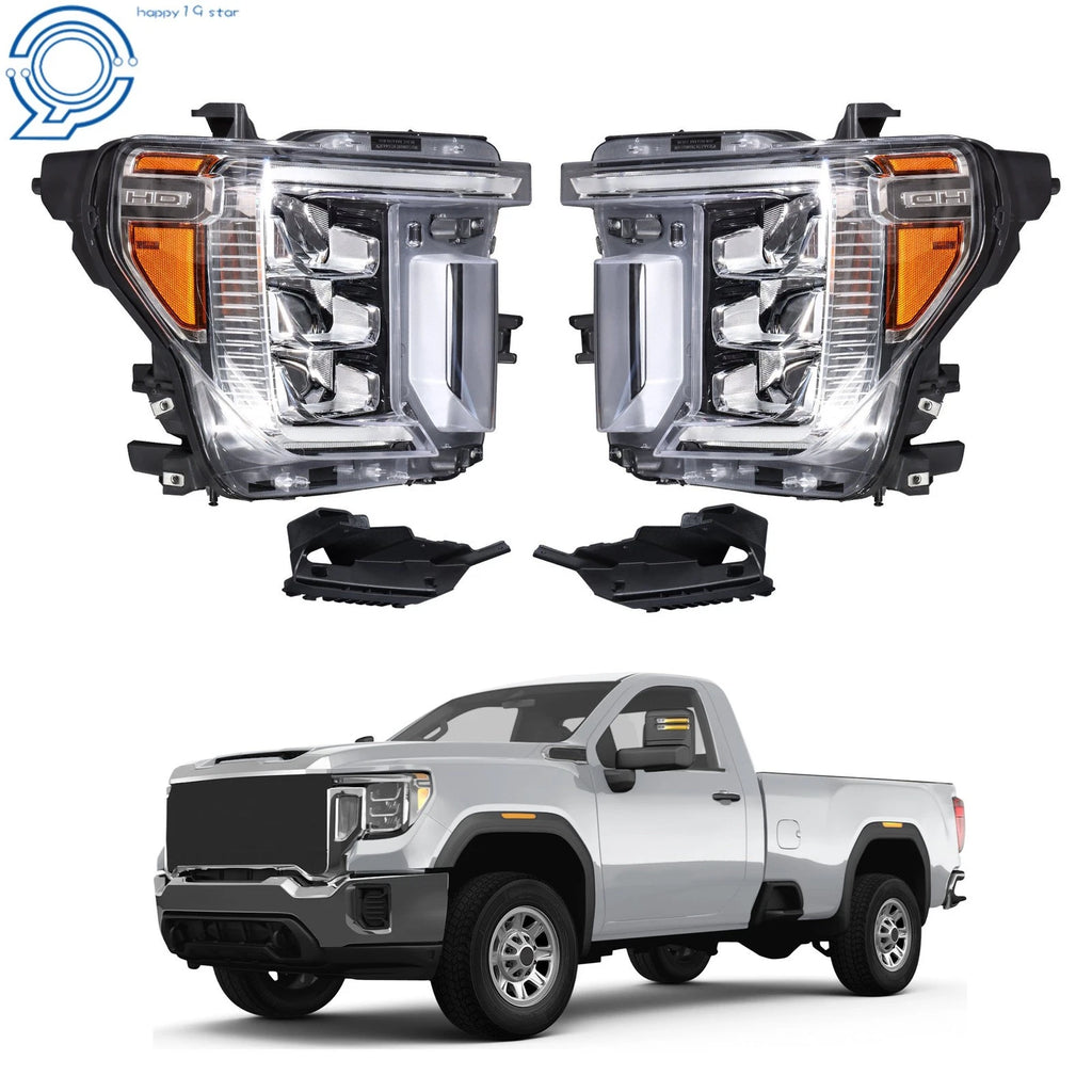 LED Headlights for GMC Sierra 2500HD 3500 HD (2020–2023) Pair