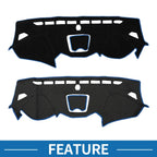 Dashboard Cover Mat for Hyundai Santa Fe Sport (2013-2018) Black Blue