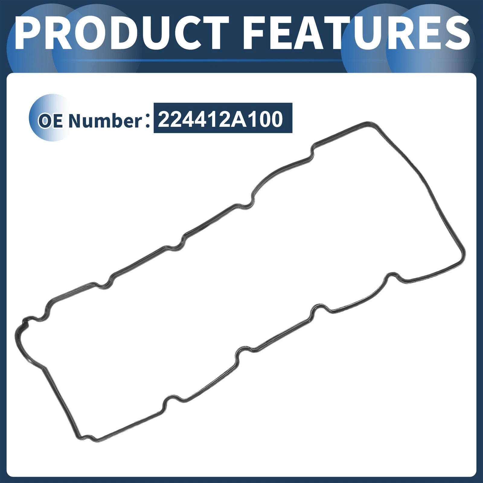 Valve Cover Gasket No. 224412A100 for Hyundai Accent (2005–present) & Kia Rio (2005–present)