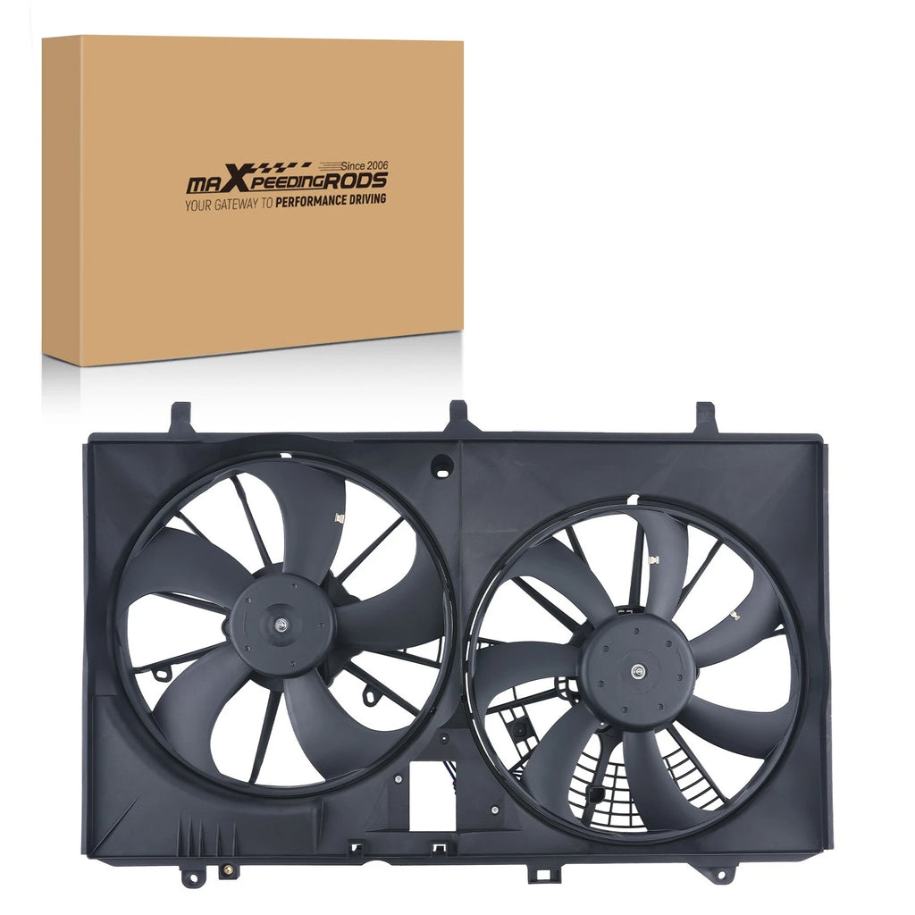 Dual Cooling Fan for Lexus RX350 (2010–2016) 163610P150 163610P170 7+5 Blades