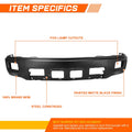 Steel Front Bumper Face Bar for Chevy Silverado 1500 (2014–2015) w/ Fog Light Holes