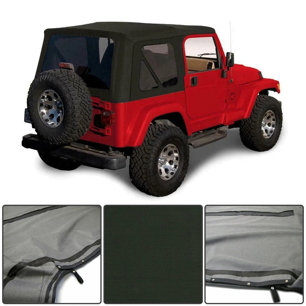 Soft Top Replacement with Tinted Windows for Jeep Wrangler (1997–2006)