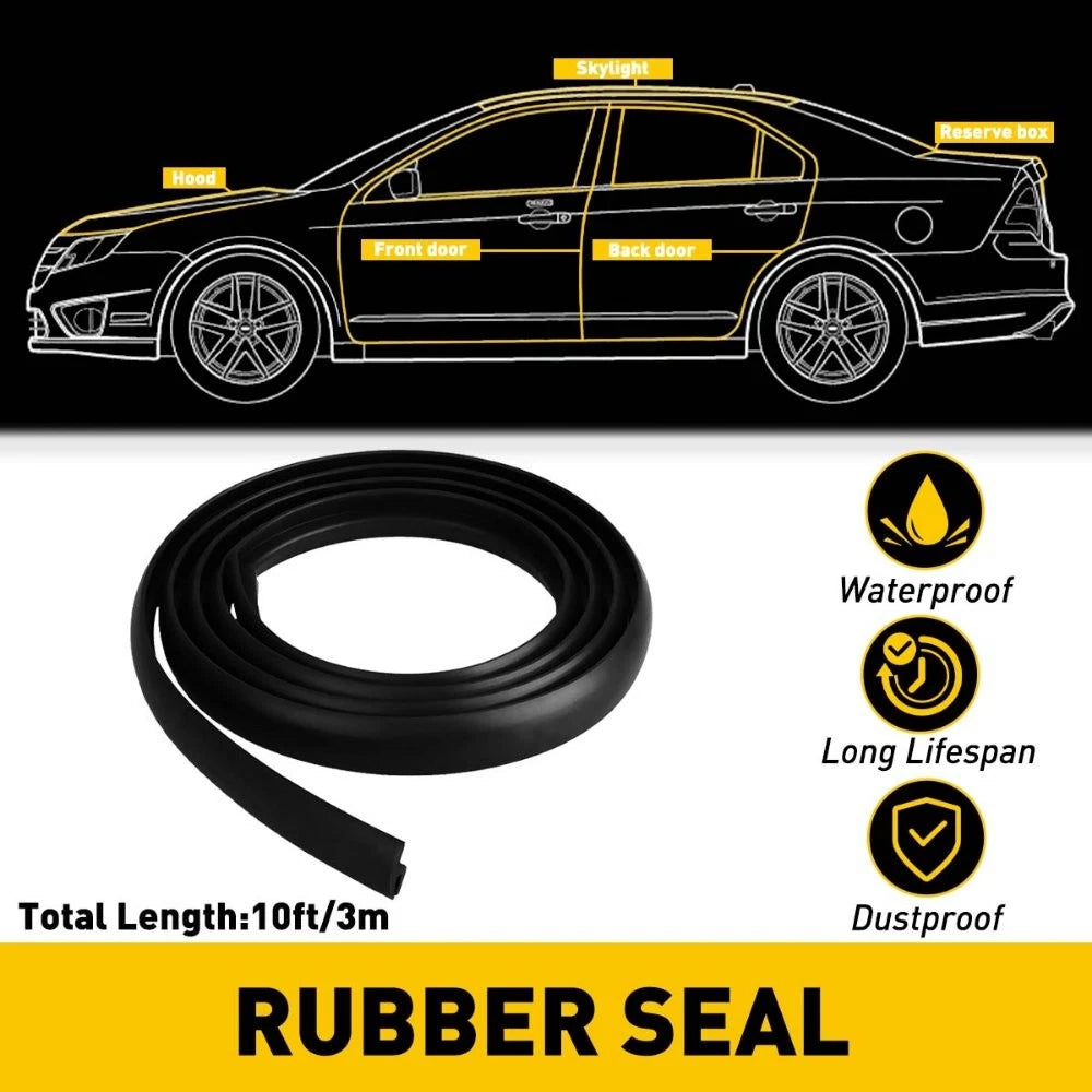 Windshield Rubber Molding Seal Trim Universal H for Windscreen Windows 10 H