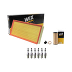 Wix Engine Air Oil Filters & NGK Spark Plugs Kit for Cayenne Q7 Touareg (2003–2010)