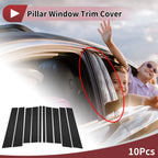 10 Pcs Door Pillar Window Trim for Mercedes-Benz GL-Class (2007–2012) Black
