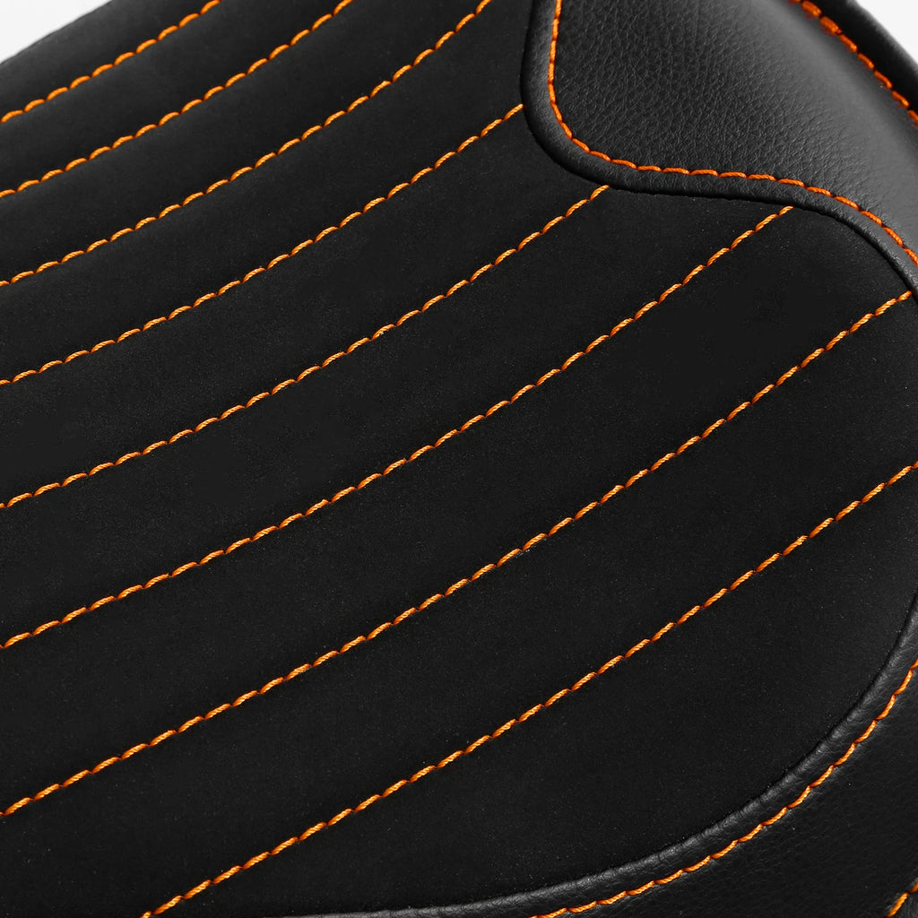 Solo Seat for Harley Dyna Street Bob FXDB (2007–2017) - Black Orange