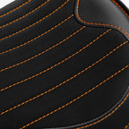 Solo Seat for Harley Dyna Street Bob FXDB (2007–2017) - Black Orange