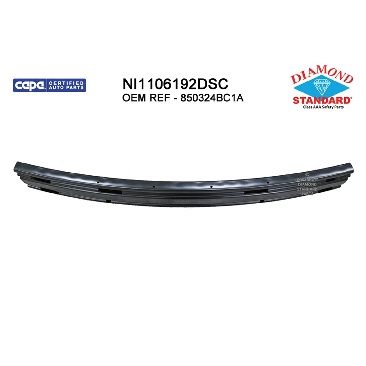 Replacement Steel Rear Bumper Impact Bar (See compatibility Chart)