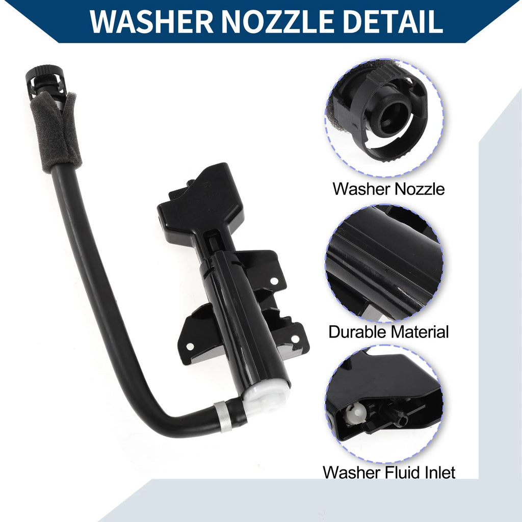Front Passenger Side Headlight Washer Nozzle for Toyota Sequoia (2001–2022) No. 852070C020