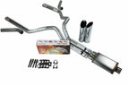Dual Exhaust Kit for Ford F-150 (2004–2014) - 3" Corner Exit, Slash Tip