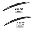 Set of 2 PIAA Super Silicone Wiper Blades 17" for Universal (2010–2023)