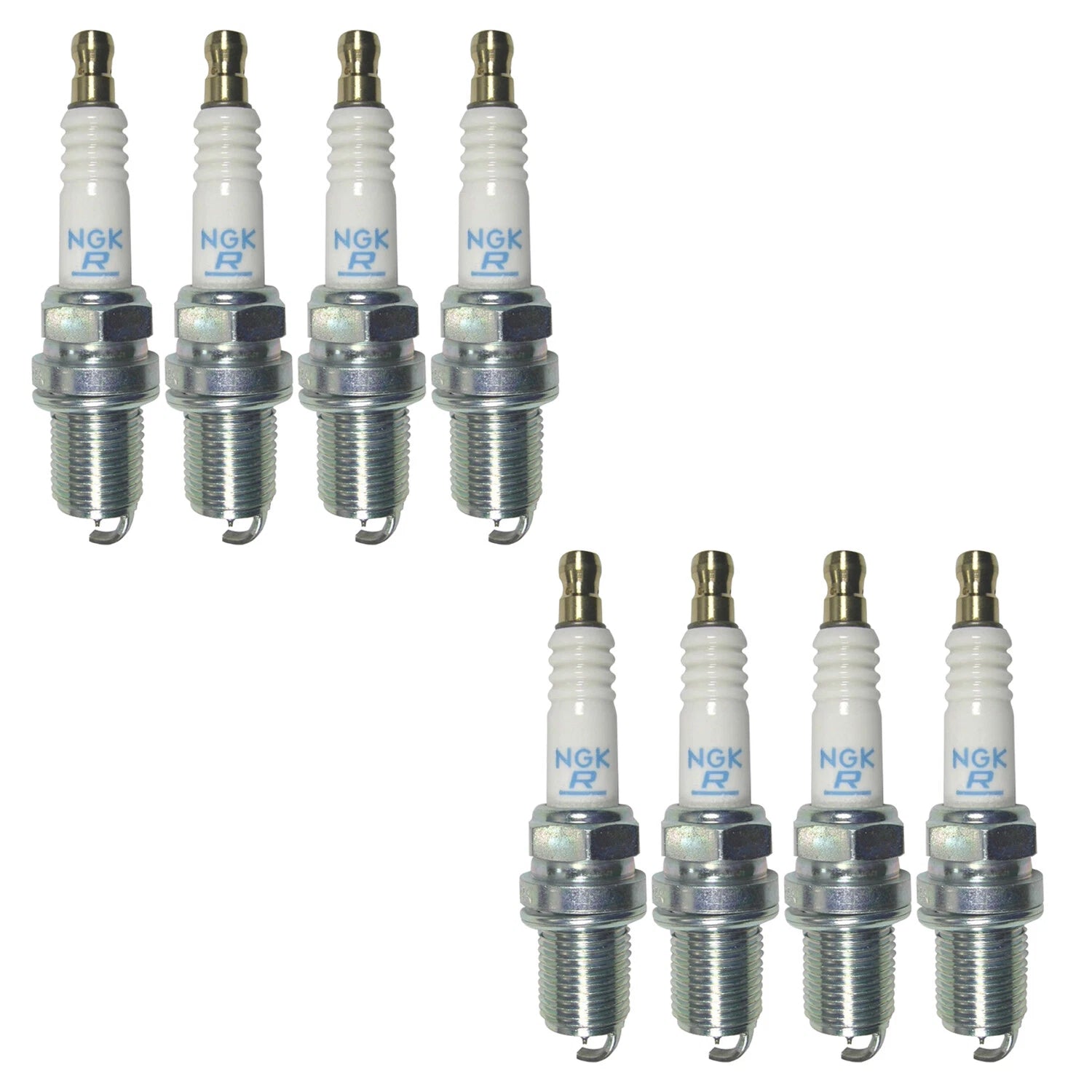 Set of 8 NGK Laser Platinum Spark Plugs for W140 S420 S500 (1992–1999)