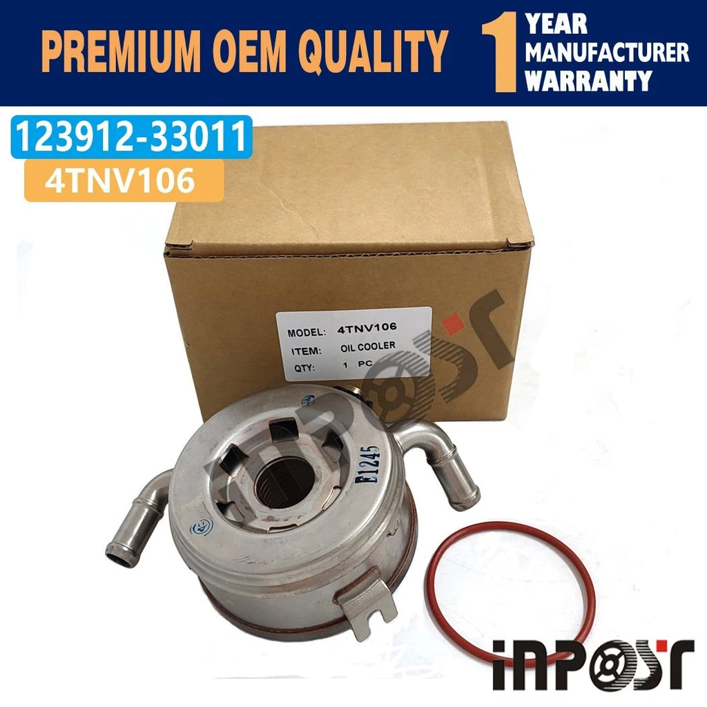 Oil Cooler 123912-33011 for Yanmar 4TNV106 4TNE106 Komatsu PC110R-1