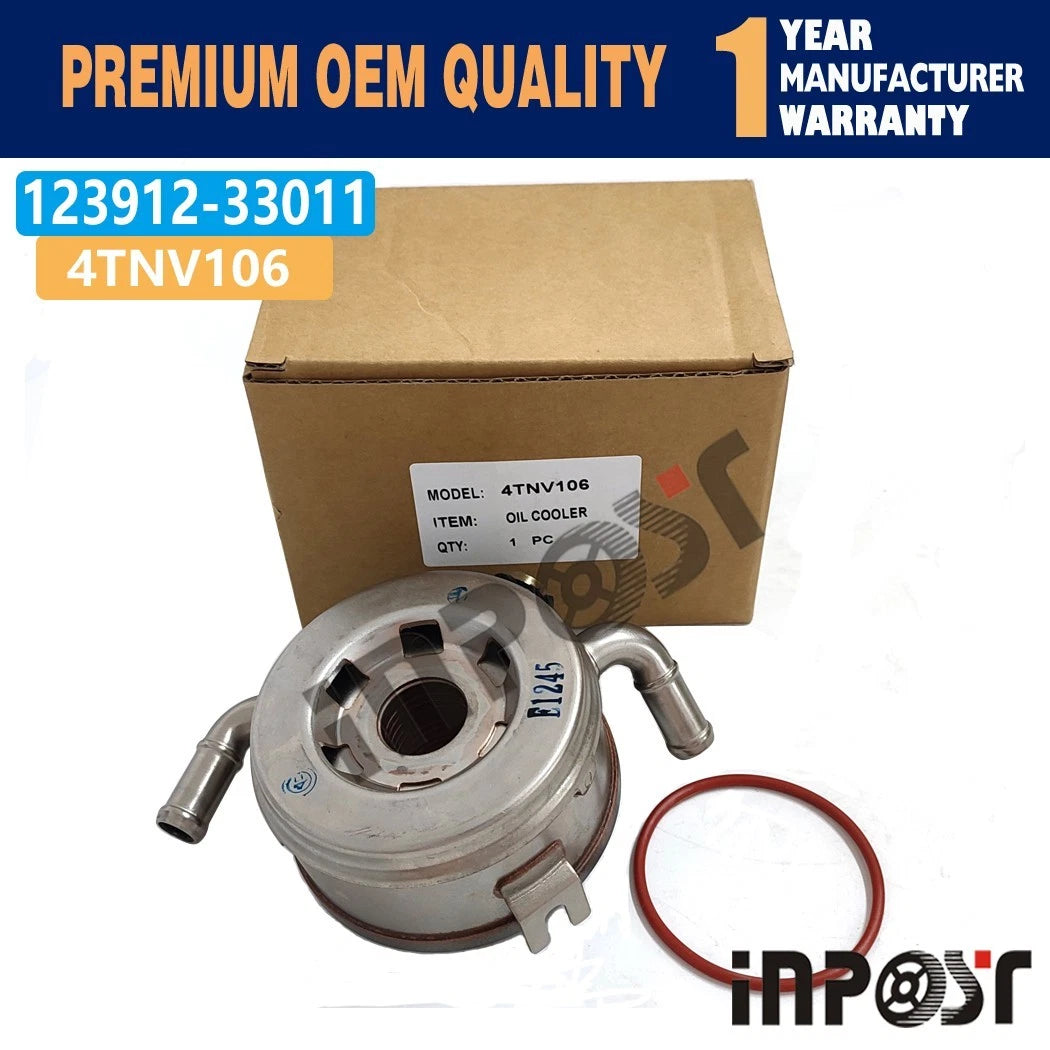 Oil Cooler 123912-33011 for Yanmar 4TNV106 4TNE106 Komatsu PC110R-1