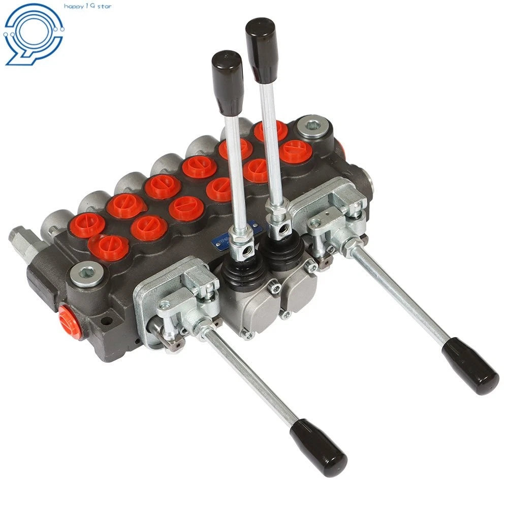 6 Spool Hydraulic Backhoe Directional Control Valve with Joysticks