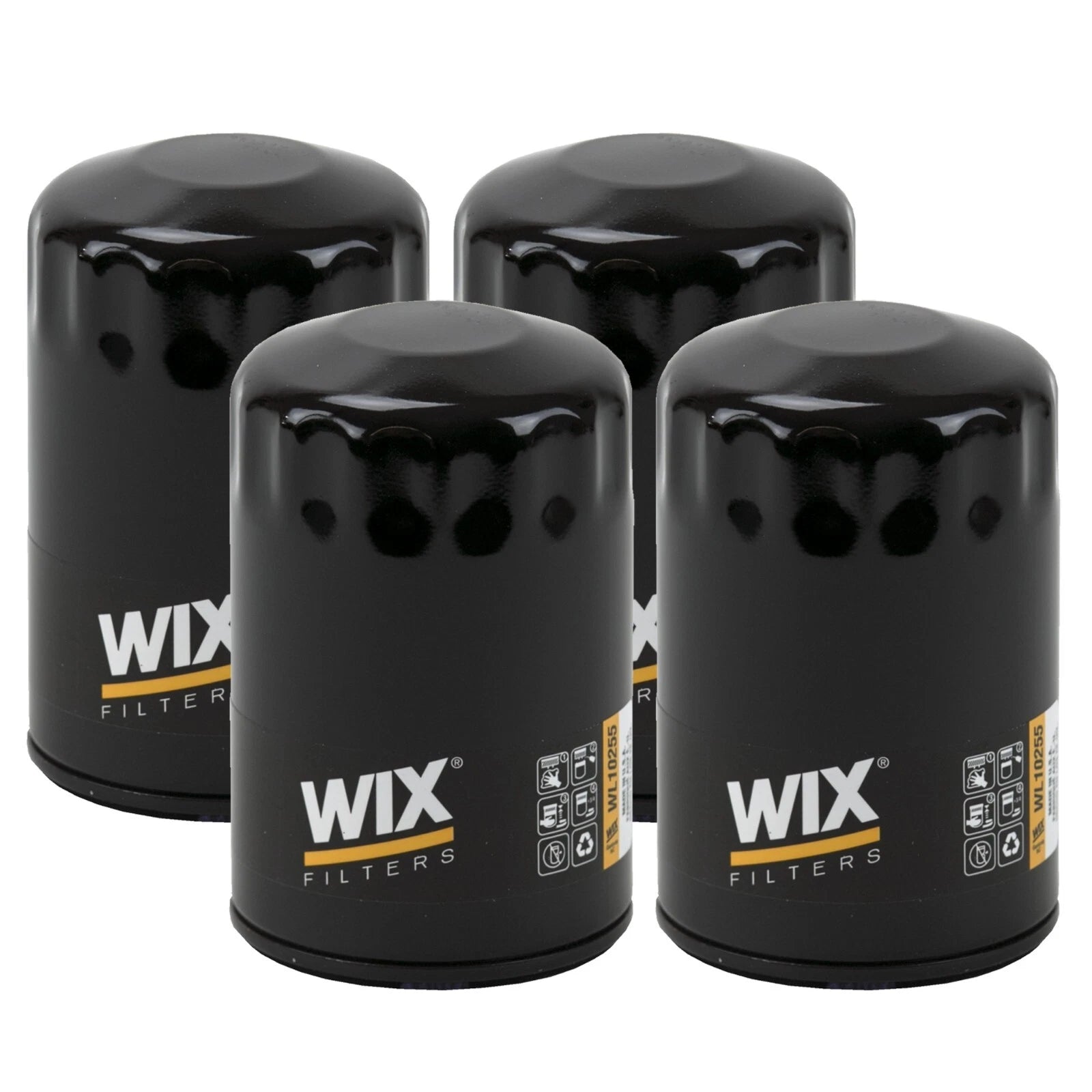 Set of 4 Wix Engine Motor Oil Filters for Buick Cadillac Chevrolet GMC