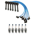 NGK 7mm Wire Set & Denso Spark Plug Kit for Cirrus Galant 2.5 V6 (1995–2002)