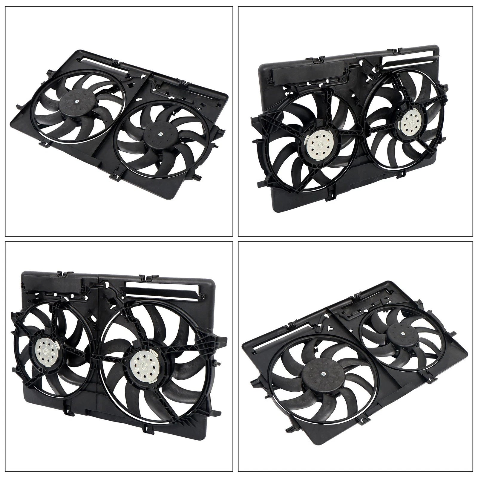 Dual Radiator Cooling Fan Assembly for Audi A5 Q3 A6 A4 Q5 (YYYY–YYYY)