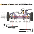 6 Pcs Tie Rod Sway Bars for Cadillac Escalade (2015–2019)