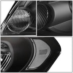 Black/Clear Signal Bumper Headlight Lamps for Chevy Impala (2006–2016)