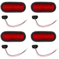 4X 6" Red Oval LED Light Kit for Universal Products (Replaces T66-RR0T-1)