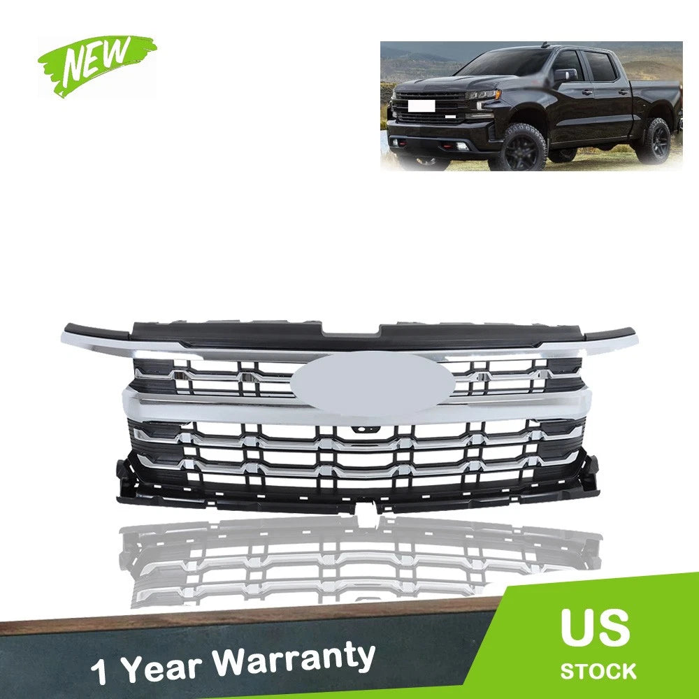 Chrome Front Grille for Chevy Silverado 1500 LTZ (2022–2024)