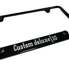 License Plate Frame Engraved Chevrolet Custom Deluxe Front (2010–2019)