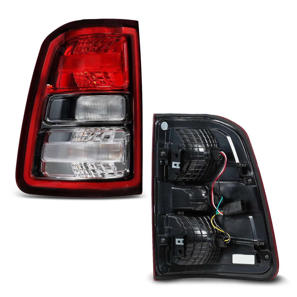 Halogen Tail Light for Ram 1500 (2019–2024) Driver Side, Black Bezel LT