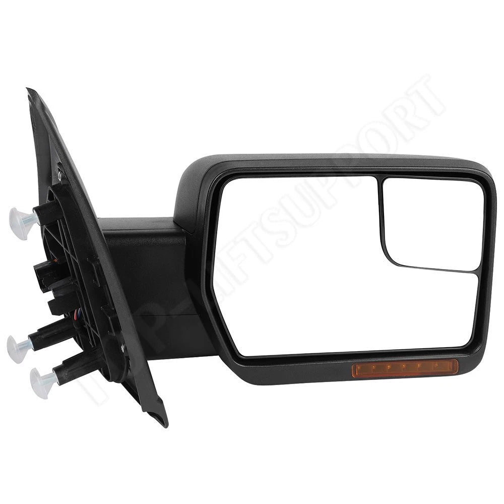 Power Heated Tow Mirrors with Puddle Light for Ford F150 (2004–2014)
