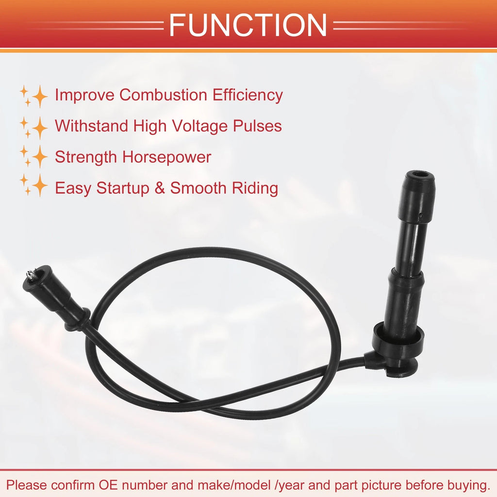 3X Spark Plug Wire Ignition Coil Cable No. 2746039800 for Kia Sorento (2003–2006)