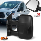 Left Power Long Arm Side View Mirror for Ford Transit 150-350 (2015–2019)