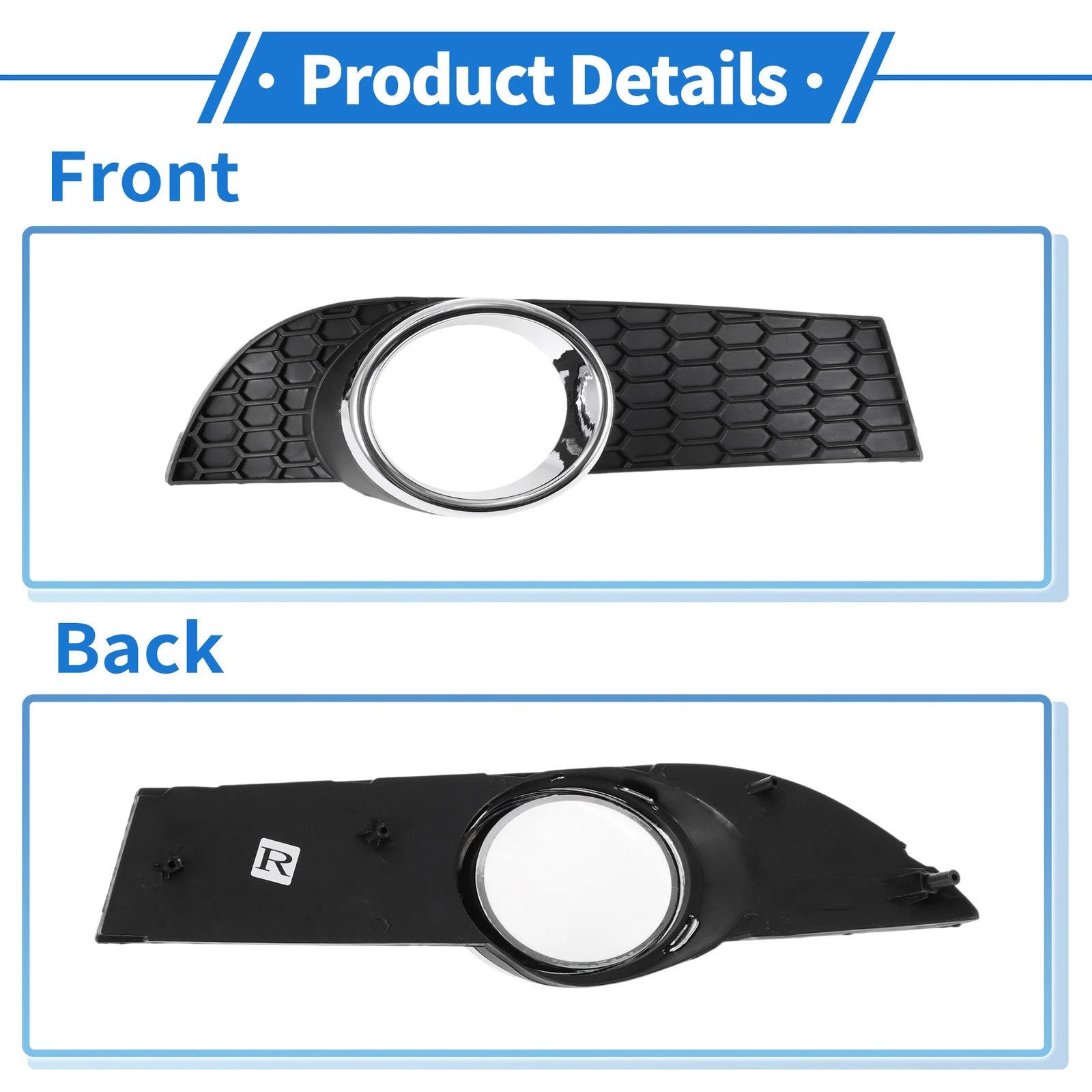 1 Pc Fog Light Grill for Chevrolet Aveo (2008–2010) No. 9023886