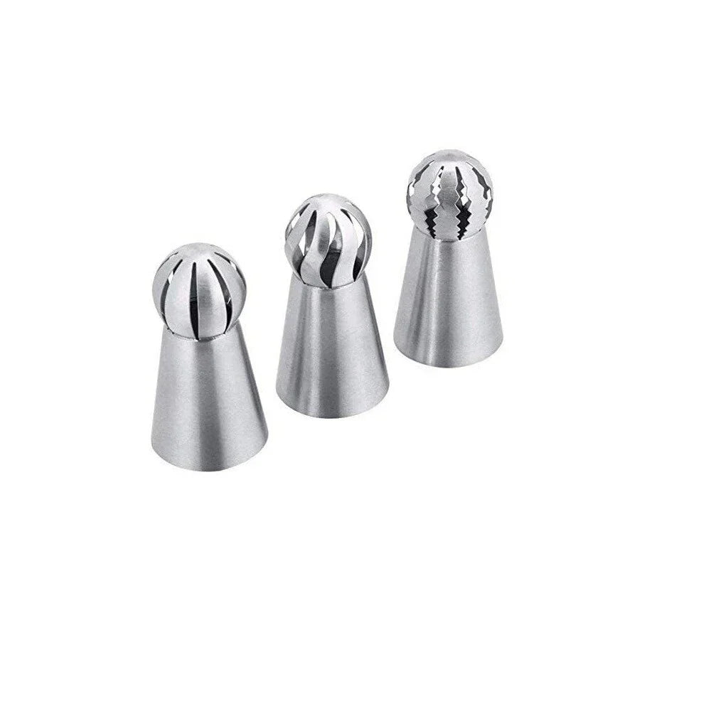 3 x Icing Nozzles & 1 x Silicone Piping Bag Cake Decoration Kit