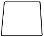 Rear Window Rubber for Massey Ferguson 3000 3100 3600 Series Tractors