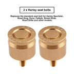 2X CNC Screw Mount Seat Bolt for Harley Dyna Softail Sportster Road King Glide