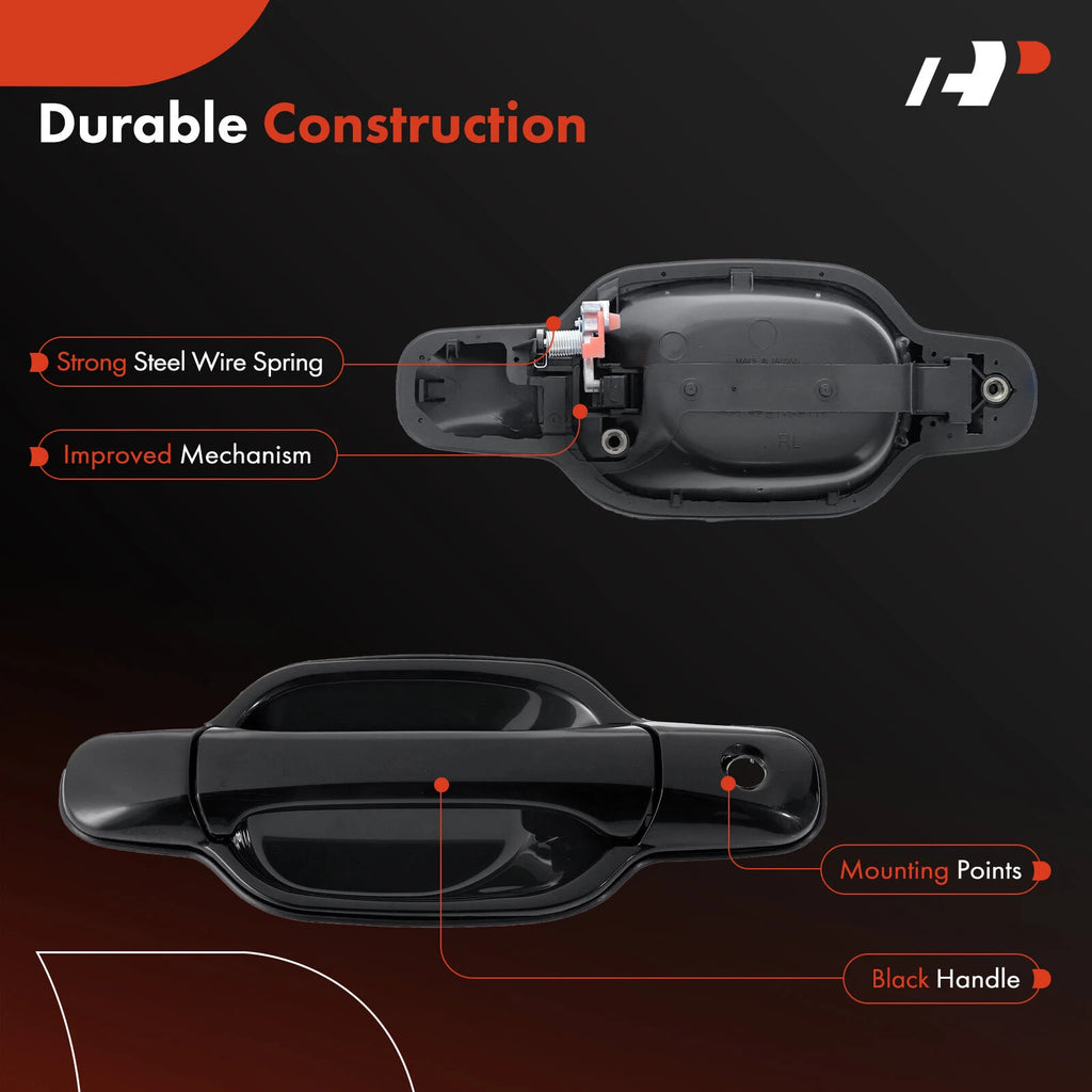Rear Driver Exterior Door Handle for Chevy Colorado, GMC Canyon (2004–2012)