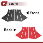 Door Pillar Window Trim for KIA Sorento (2016–2023) Black Carbon Fiber