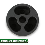Set of 4 Body Lift Heightening Blocks for Automotive Applications
