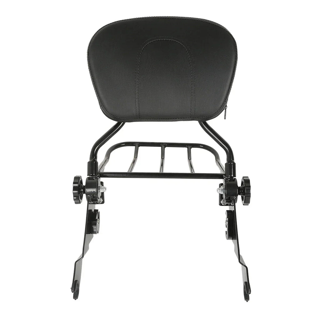Detachable Backrest Sissy Bar & Luggage Rack for Harley Touring (2009-2025)
