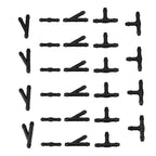 36pcs Windshield Washer Hose Connectors Water Tube TYI Type Splitter Fittings