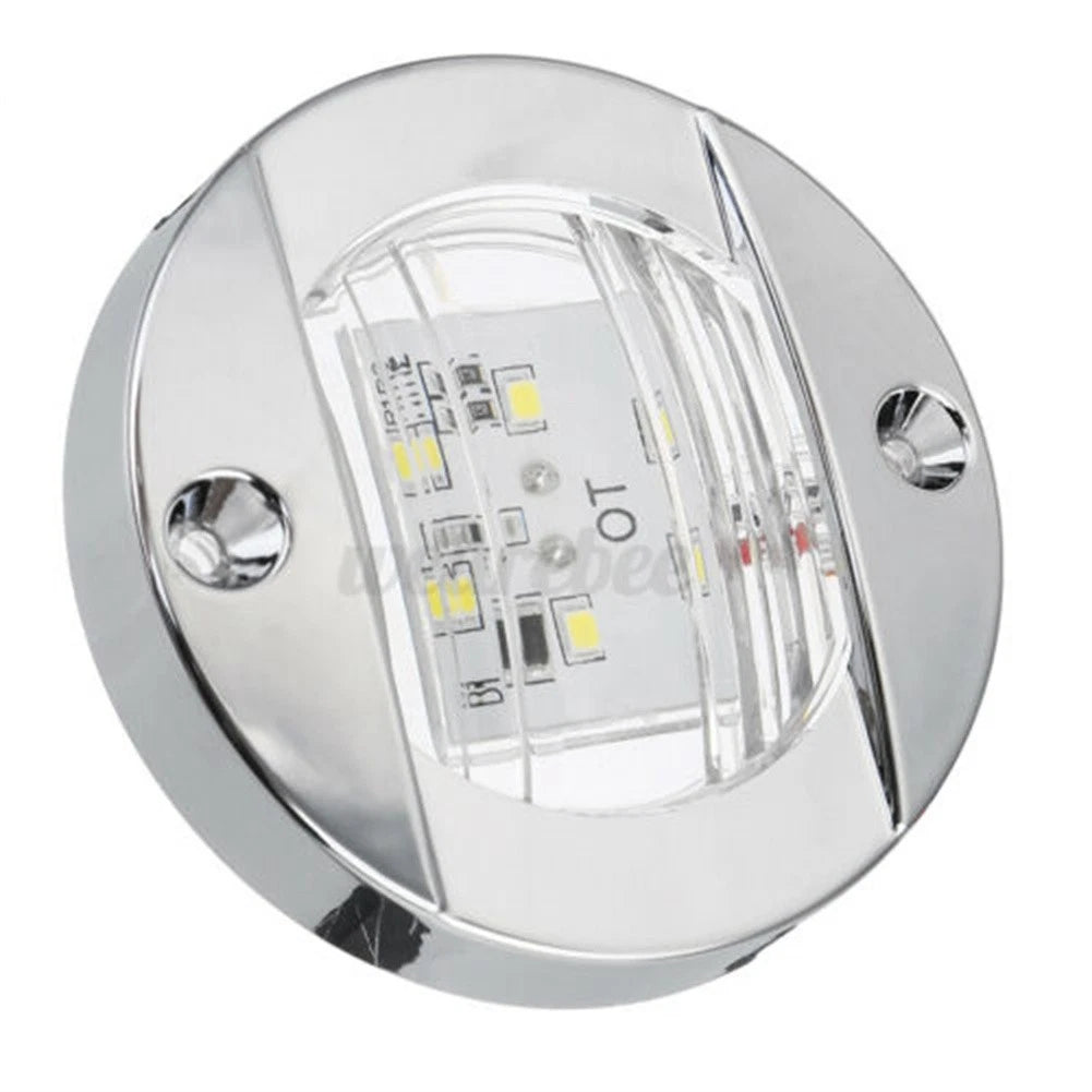 1PC White Round LED Stern Light for Marine Boat (Waterproof)