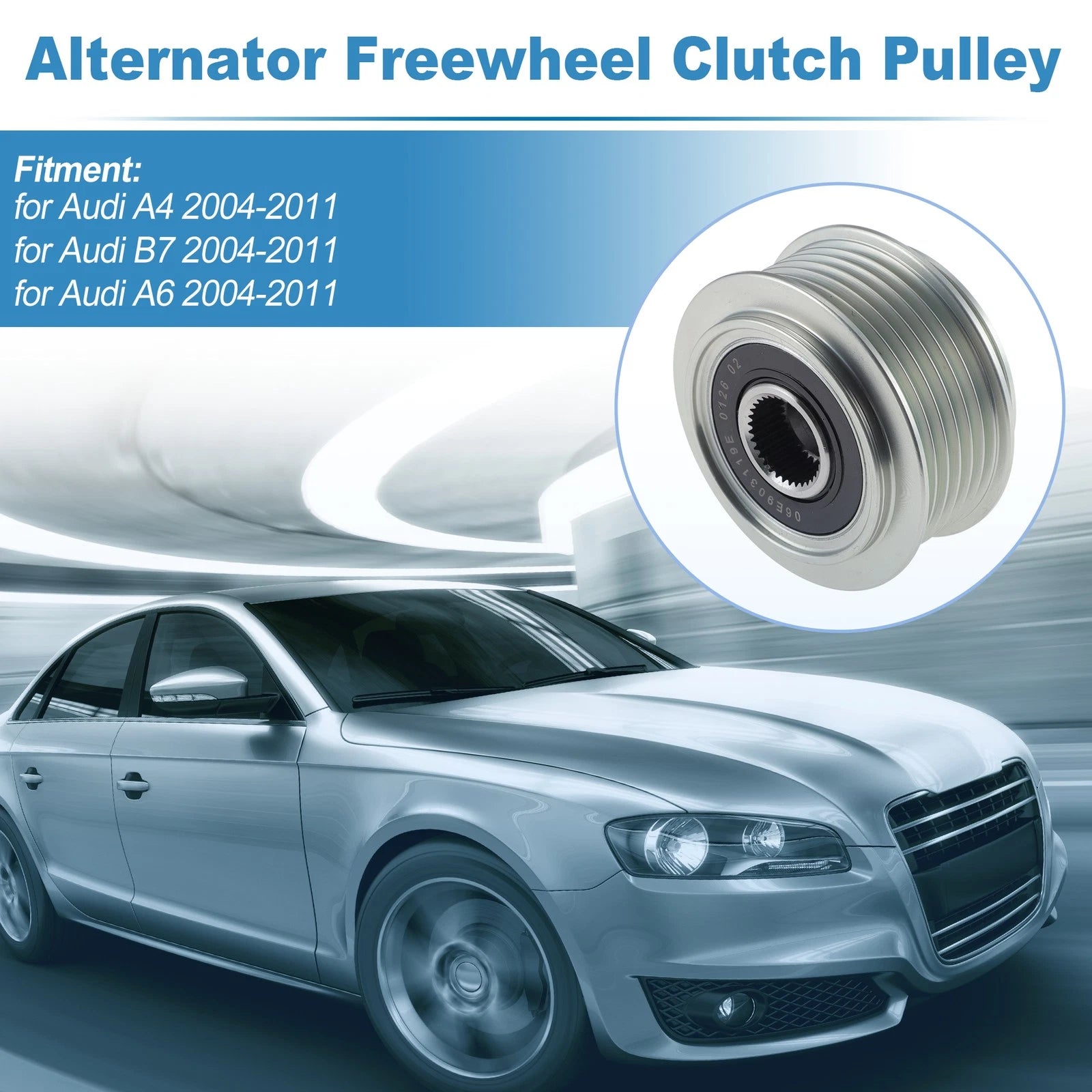 Alternator Freewheel Clutch Pulley 06E903119E for Audi A4 (2004–2011)