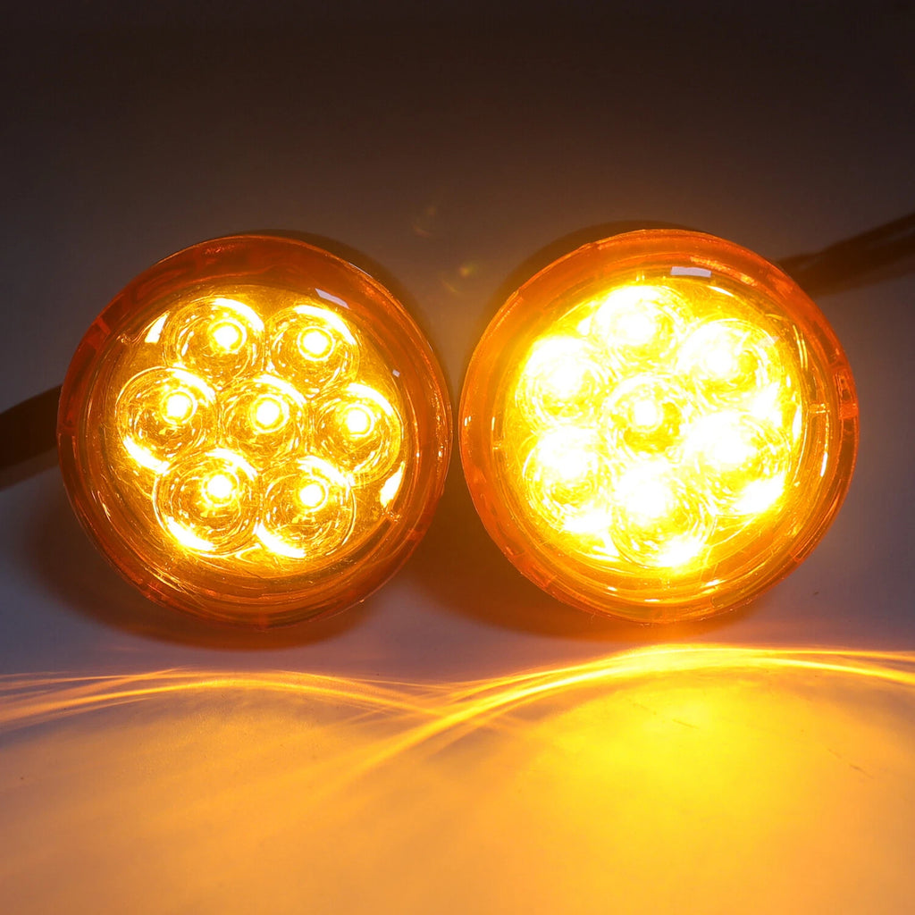 Front Run Brake Turn Signal Light Indicator Amber for Harley Sportster 883 1200 (1992–2017)