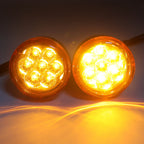 Front Run Brake Turn Signal Light Indicator Amber for Harley Sportster 883 1200 (1992–2017)