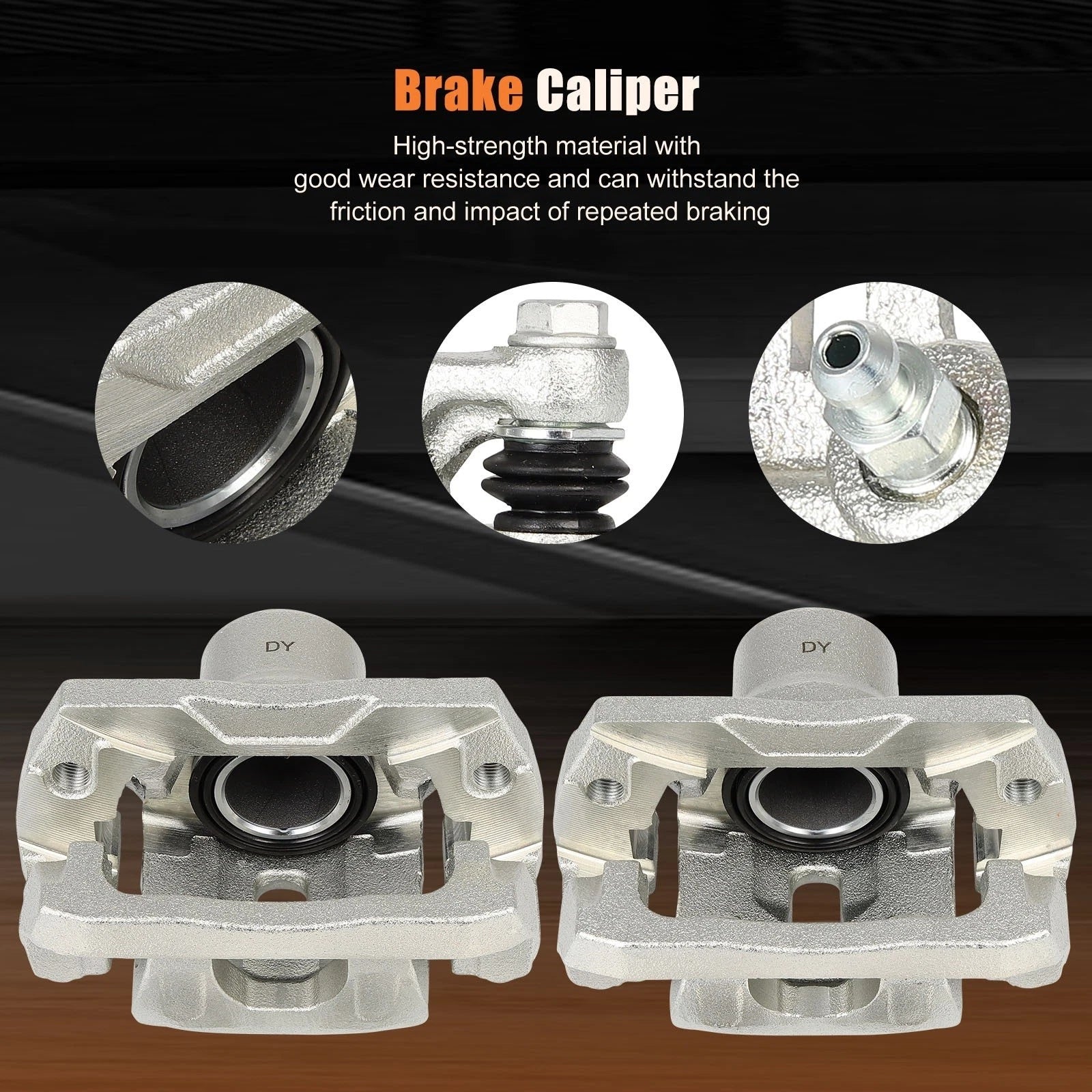 Pair Rear Brake Calipers for Ford Edge (2007-2010)
