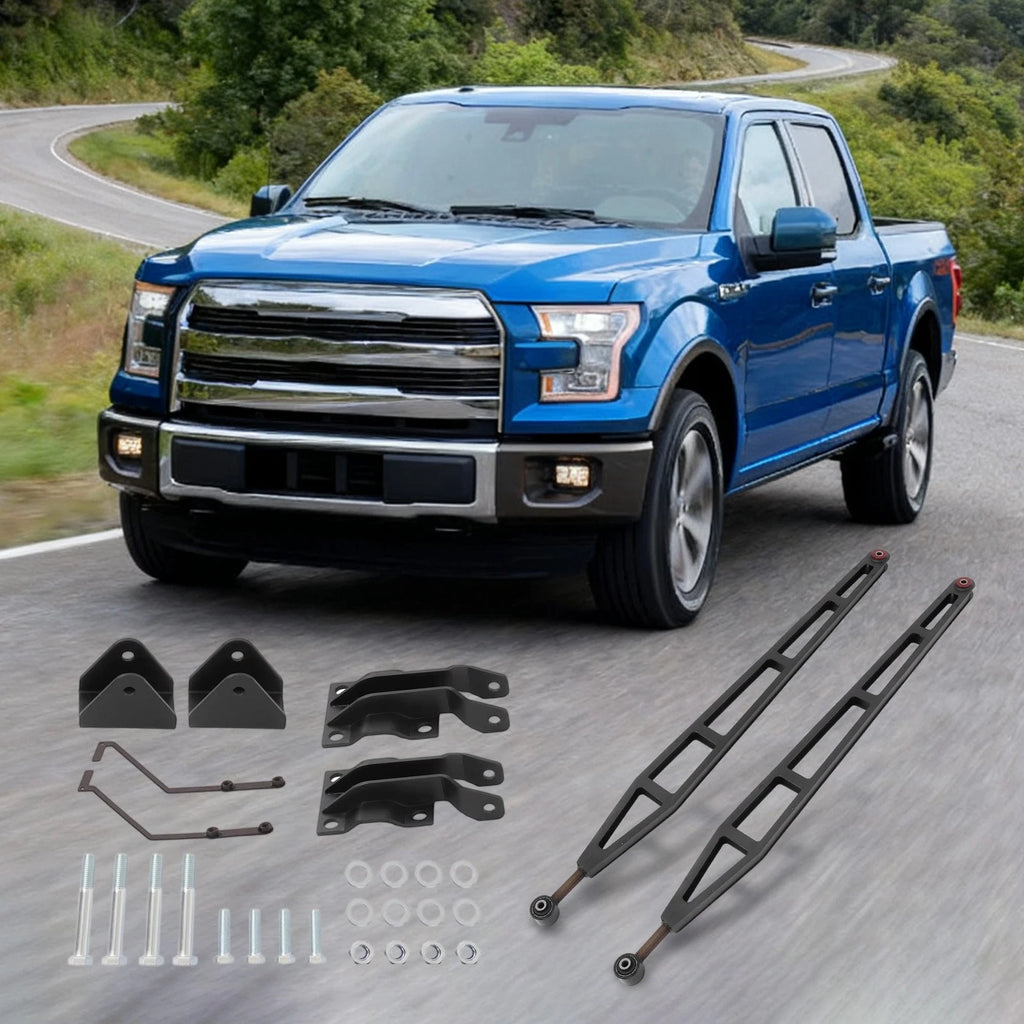 Rear Ladder Traction Bars with Mounting Brackets for Ford F-150 (2015–2020)