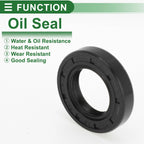 Set of 5 Oil Seal Rotary Shaft Seal NBR Rubber 20x34x7mm